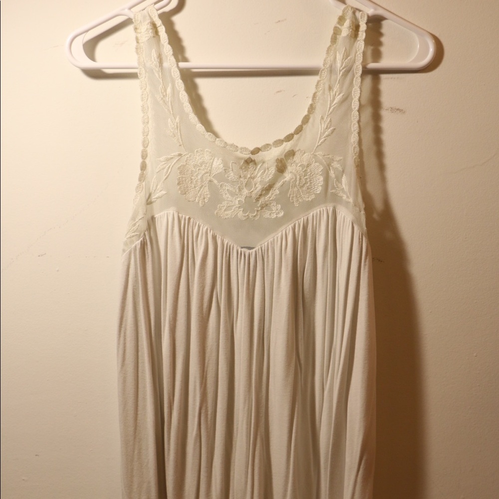 Floral crochet American Eagle Tank